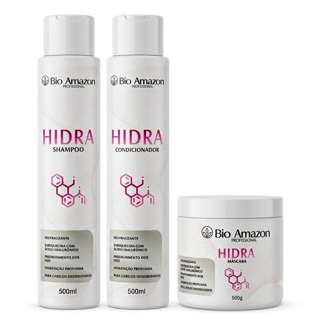Kit Hidra Hialurônico 500ml - 3 itens